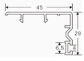 88 sliding sash cover cross-section