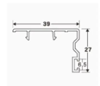 80 sliding sash cover cross-section