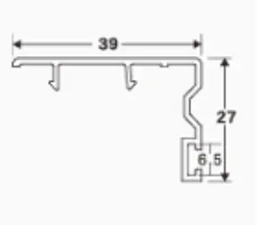 80 sliding sash cover cross-section