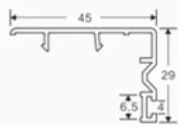 88 sliding sash cover cross-section